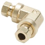 Tube to Tube - 90 Elbow - Brass Flareless Tube Fitting, Impulse